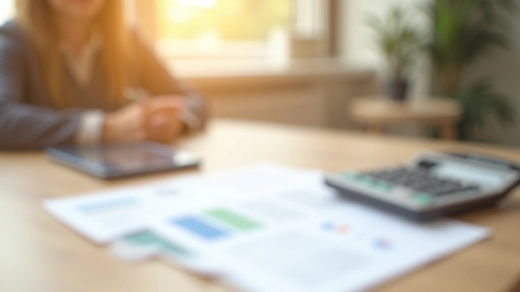 Espace de travail familial avec documents de gestion budgétaire et outils financiers modernes